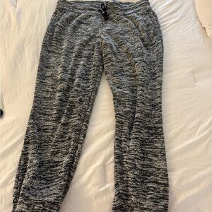 Adidas Black and Gray Textured Pants